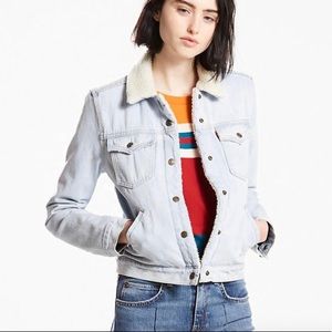 Levi’s orange label Sherpa lined Jean jacket